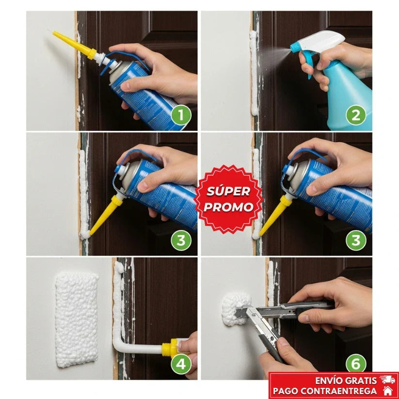 Oferta Especial 2x1: ZELLAR™ | Espuma Expansora de Poliuretano Profesional