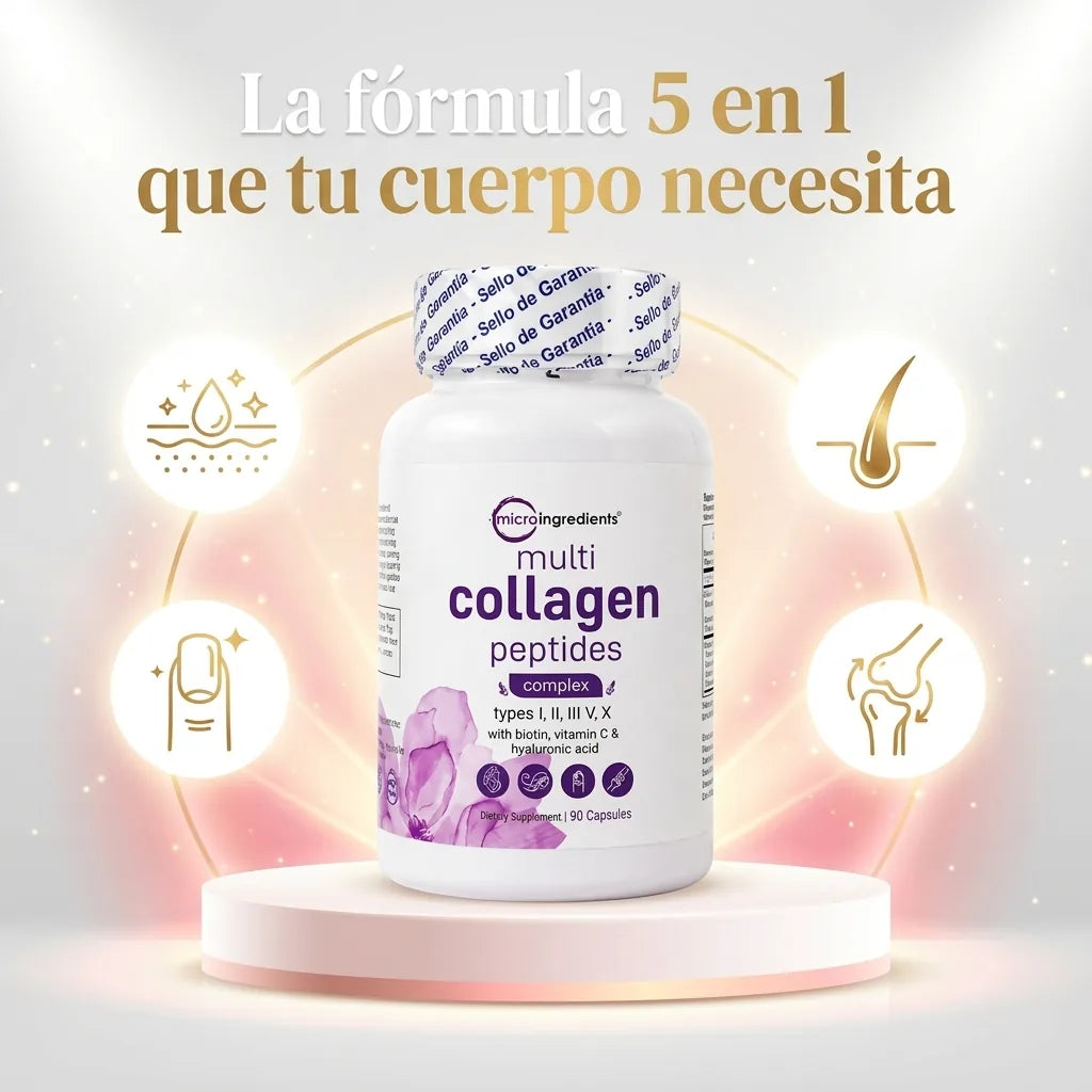 MULTICOLLAGEN PEPTIDES — Colágeno Hidrolizado 5 en 1 | 90 Cápsulas