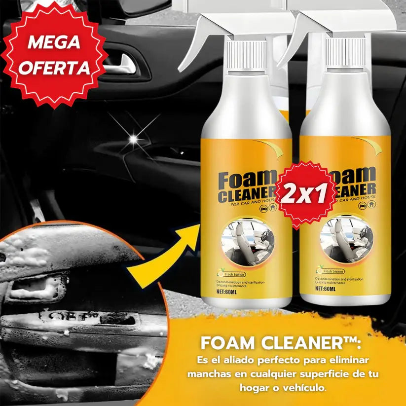 Oferta Especial 2x1: Foam Cleaner™ - Espuma Limpiadora Profesional Multiuso